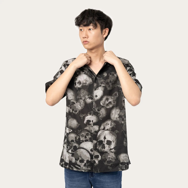 Camisa Manga Curta Comfort MCD Calavera